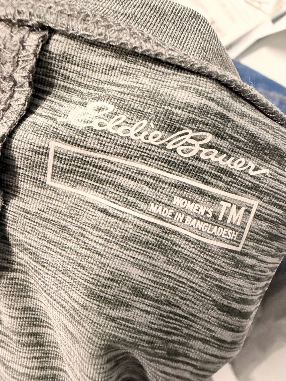 Eddie Bauer Women's Heathered Gray Top Medium Tall nwt